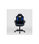 Silla gaming Zoe tapizada en piel sintética negro/azul, 92/102cm(alto) - 1