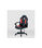 Silla gaming Zoe tapizada en piel sintética negro/rojo, 92/102cm(alto) - Foto 4
