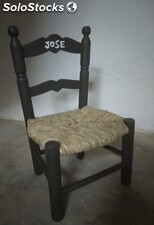 Silla infantil asiento enea personalizadas con nombres