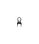 Silla Luis XV acabado en polipropileno negro, 48cm(ancho) 99cm(altura) - Foto 3
