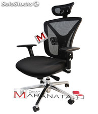 Silla Marck con cabecera, para escritorios, oficinas, sillas nuevas