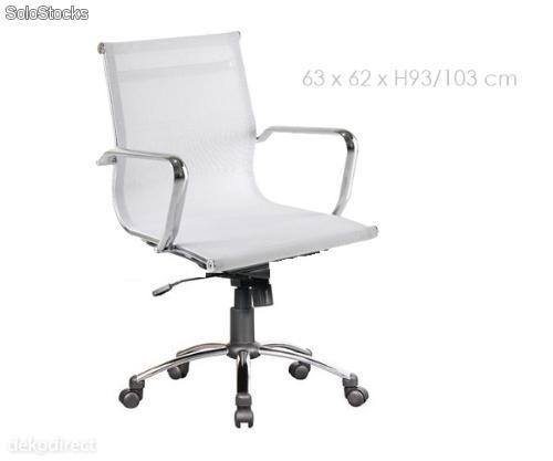 silla oficina blanca