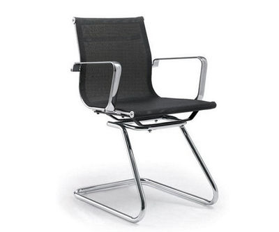 Silla oficina Eames malla negra 114 confidente