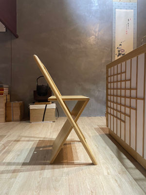 Silla plegable de bambú silla en bambú naturarl para boda, tienda - Foto 3