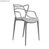 silla comedor gris