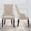 sillas de comedor tapizadas con cabeza de clavo - sillas parsons - Foto 2