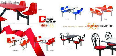 sillas de espera ( tendems) / sillas y mesas para resturante - Foto 2