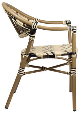 Sillas De Terraza Parisina Petra, silla ratán sintético exterior, silla bistró - Foto 3