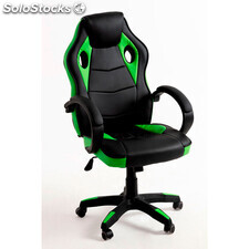 Sillas Gaming - Silla Boss - Verde y Negro