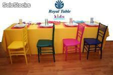 Sillas infantiles para fiestas y Banquetes: Silla Tiffany® Kids Royal table - Foto 3