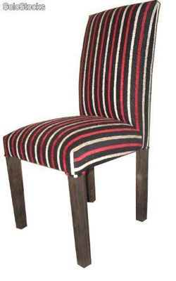sillas tapizadas en telas estampada