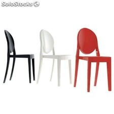 Sillas Victoria, colores sólidos, sillas en fibra de vidrio, sillas para eventos