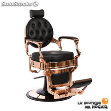 Sillón Clásico Barbero hidráulico estilo Retro Vintage reposapies Mae rose Promo