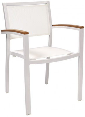 Sillon coimbra de aluminio blanco