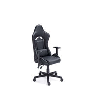 Sillón Gamer giratorio y reclinable Jordan tapizado en símil piel negro, 123-133