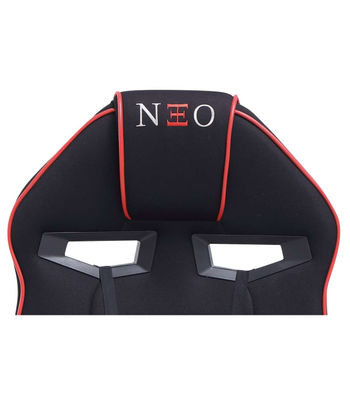 Sillón giratorio elevable gamer Neo Avance tapizado en tejido negro, - Foto 3