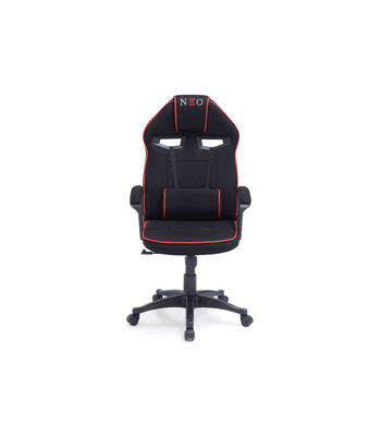 Sillón giratorio elevable gamer Neo Avance tapizado en tejido negro, - Foto 4