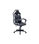 Sillón giratorio elevable gamer Neo Avance tapizado en tejido negro/blanco, - 1