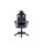 Sillón giratorio elevable gamer Neo Avance tapizado en tejido negro/blanco, - Foto 4