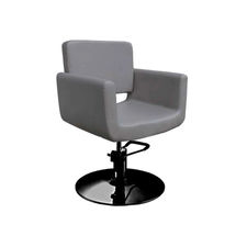 Sillón Hidráulico De Peluquería Con Base Redonda Modelo Goya Negro