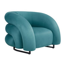 Sillón karlovy velvet - turquesa