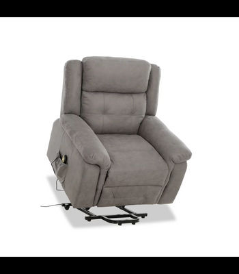 Sillón relax levantapersonas eléctrico Turín tapizado en tela gris, 104cm(alto) - Foto 4