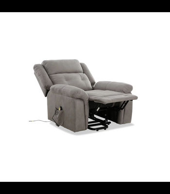 Sillón relax levantapersonas eléctrico Turín tapizado en tela gris, 104cm(alto) - Foto 3