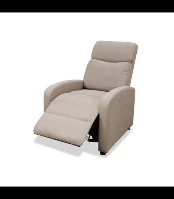 Sillón relax manual Boom tapizado beige, 70cm(Ancho) 90cm (Fondo) 102cm(Alto) - Foto 4