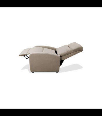 Sillón relax manual Boom tapizado beige, 70cm(Ancho) 90cm (Fondo) 102cm(Alto) - Foto 3