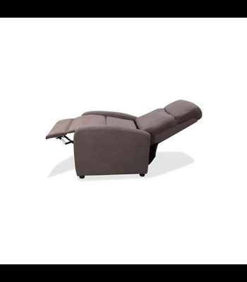 Sillón relax manual Boom tapizado moka, 70cm(Ancho) 90cm (Fondo) 102cm(Alto) - Foto 3