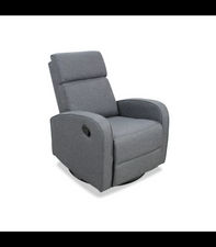 Sillón relax manual Confor tapizado gris oscuro, 74cm(Ancho) 95cm (Fondo)