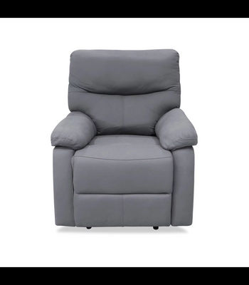 Sillón relax manual Dexter tapizado gris, 93cm(Ancho) 96cm (Fondo) 98cm(Alto)