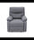 Sillón relax manual Dexter tapizado gris, 93cm(Ancho) 96cm (Fondo) 98cm(Alto) - 1