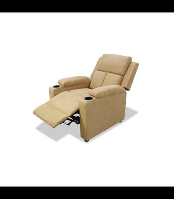 Sillón relax manual Fortuna tapizado beige, 76cm(Ancho) 90cm (Fondo) 100cm(Alto) - Foto 4