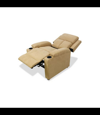 Sillón relax manual Fortuna tapizado beige, 76cm(Ancho) 90cm (Fondo) 100cm(Alto) - Foto 3