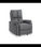 Sillón relax manual Guadalix tapizado gris, 80cm(Ancho) 94cm (Fondo) 102cm(Alto) - 1