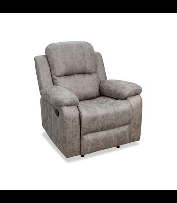 Sillón relax manual Navas tapizado gris, 90cm(Ancho) 95cm (Fondo) 100cm(Alto)