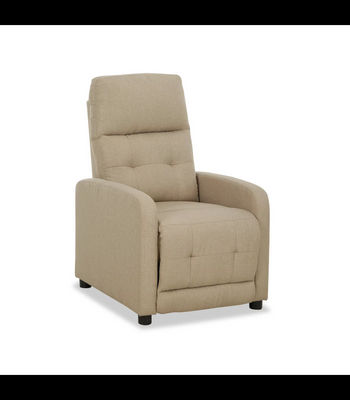 Sillón relax manual Numancia tapizado beige, 81cm(Ancho) 94cm (Fondo)