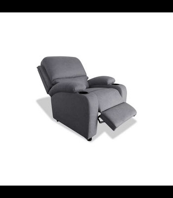 Sillón relax manual Siesta tapizado gris, 75cm(Ancho) 85cm (Fondo) 98cm(Alto) - Foto 4