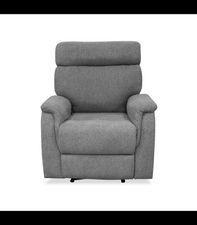 Sillón relax manual Texas tapizado gris, 82cm(Ancho) 96cm(Fondo) 102cm(Alto)