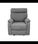 Sillón relax manual Texas tapizado gris, 82cm(Ancho) 96cm(Fondo) 102cm(Alto) - 1