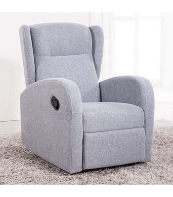 Sillón relax modelo Home Bali Orejero textil gris perla, 97cm(alto) 70 cm(ancho)