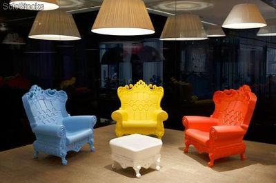 Sillón silla trono moderno design de polietileno plastica - Foto 4