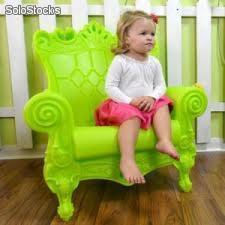 Sillón silla trono moderno design de polietileno plastica piccola regina - Foto 2