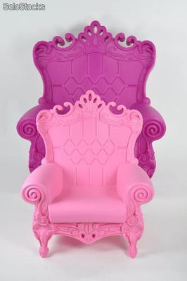 Sillón silla trono moderno design de polietileno plastica piccola regina - Foto 4