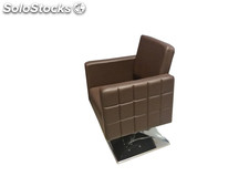 Sillon tocador cuadrado marron