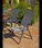 Sillón-tumbona apilable terraza jardín Sulam-5 acero /textilen gris antracita, - 1
