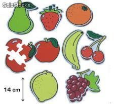 Silueta-puzzle 8 frutas