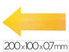 Simbolo adhesivo durable pvc forma de flecha para delimitacion suelo amarillo