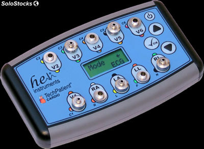 Simulador de ecg he Instruments TechPatient - Paciente Cardiaco 12 derivaciones